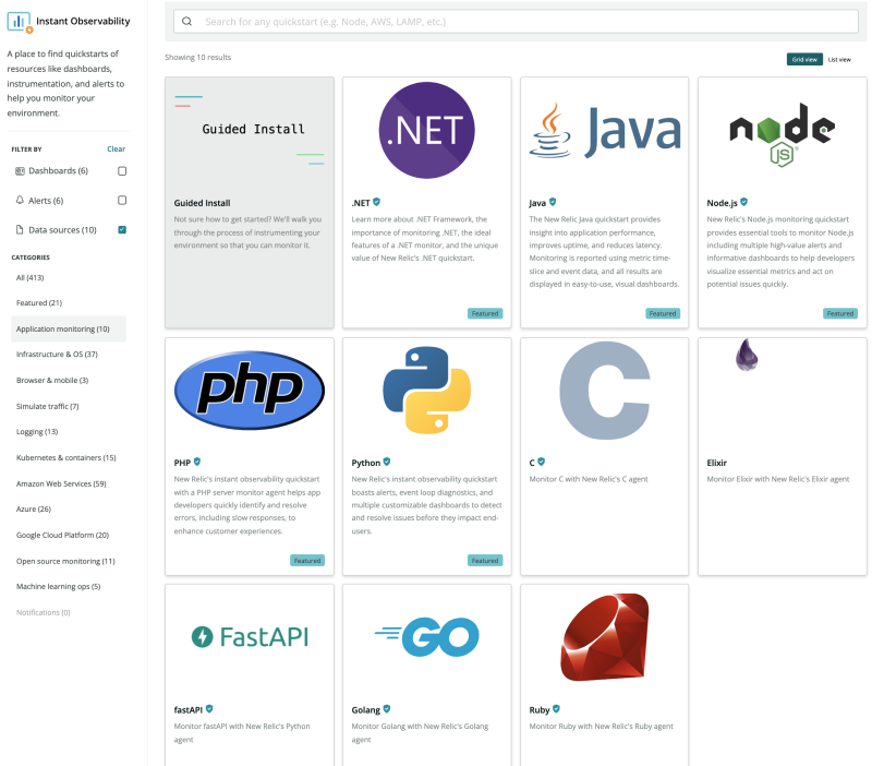 Application Performance Monitoring New Relic